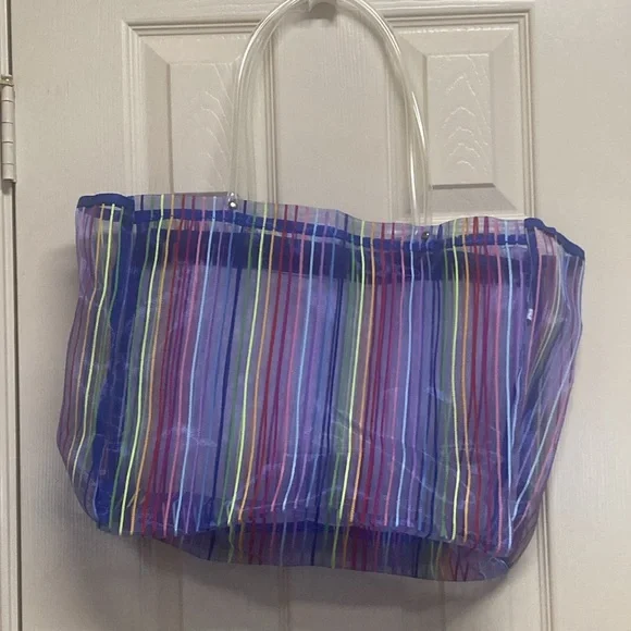 Loteria Colorful Striped Tote Bag - Picture 2 of 10